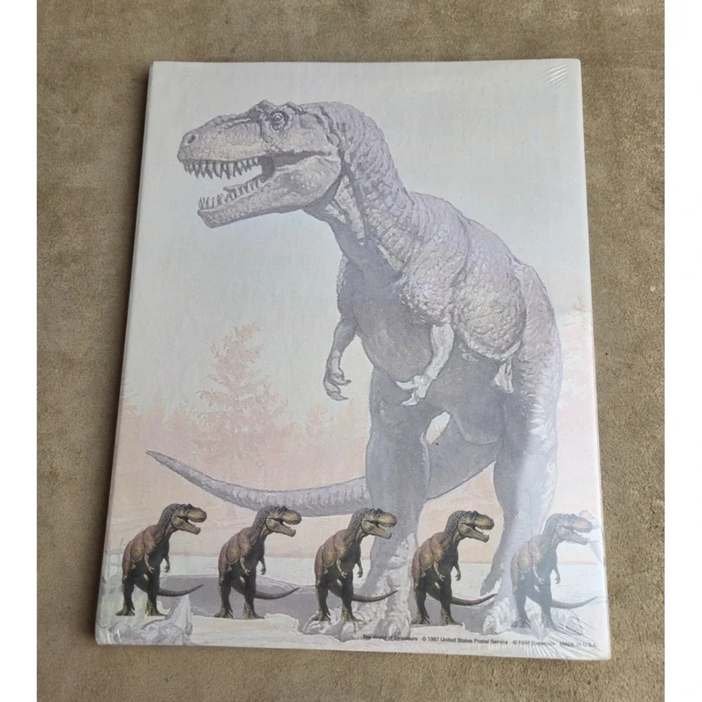 Dinosaur Printer Paper & Stationary, T-Rex, Stegosaurus, Etc., Factory Sealed